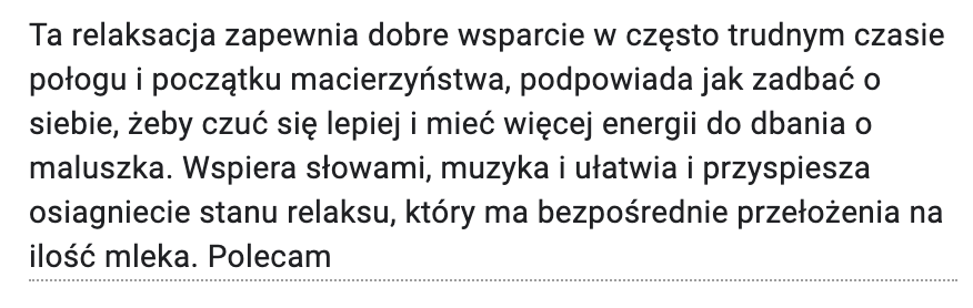 Relaksacje na laktacje opinia 9